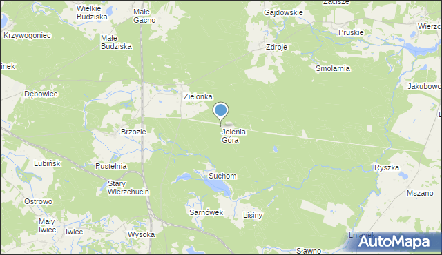 mapa Jelenia Góra, Jelenia Góra gmina Cekcyn na mapie Targeo